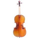 Continental violin.  Early 20th century.  Labelled  Sebastian Klotz,An 1700 One piece back ,narrow