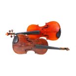 A German violin, 20th century, labelled .. Hannibal Fangnola fecit Taurini, anno domini 1929. Two-