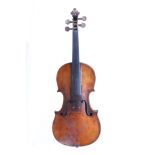 A French violin - ca1880-1900. Labelled: Copy de Deconeti Michel Venise 1742, One piece back, well