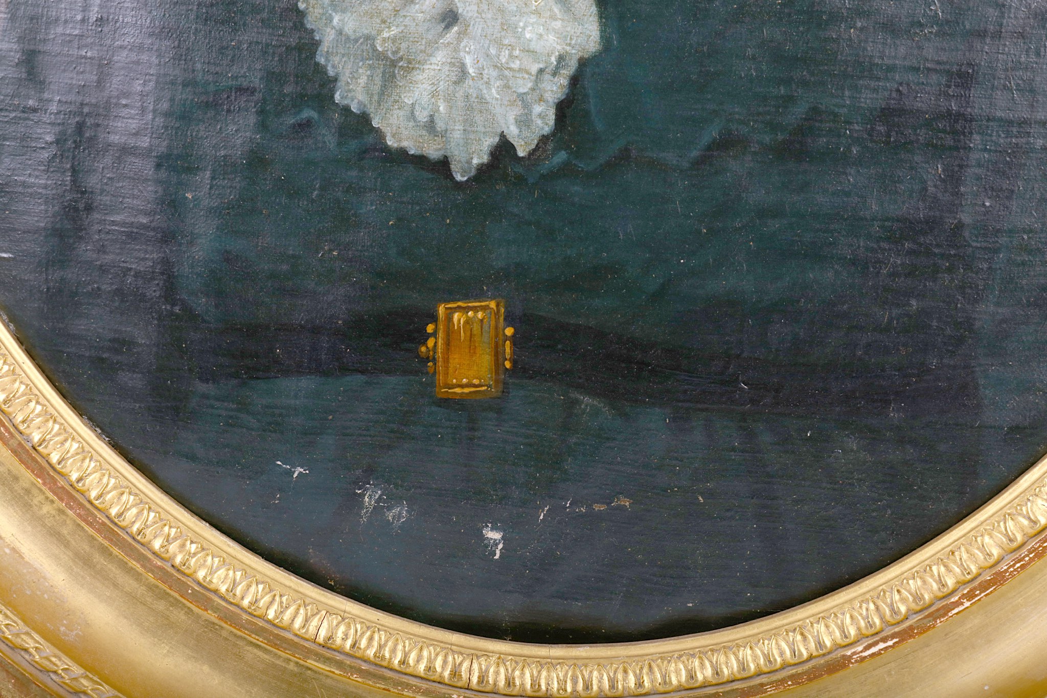 Mid 19th Century French school. 'Portrait of a Lady'. Oil on canvas, in the oval. The sitter in - Image 3 of 4