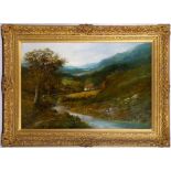 E. Nevil, late 19th Century. A pair of oil on canvas rural landscape compositions. One signed, one