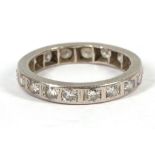 A diamond eternity ring, ring size M