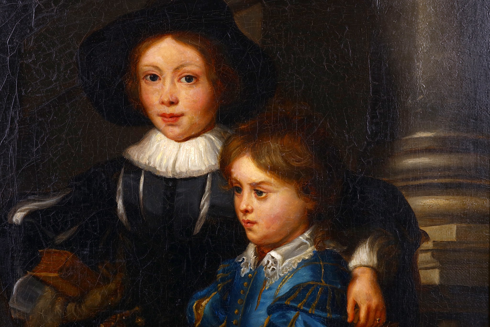 After Peter Paul Rubens, 'Portrait of the Artist's Sons', oil on canvas, 19th Century copy by - Bild 2 aus 3