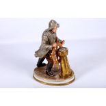 A good mid 20th Century, Royal Naples - Capodimonte factory model of a fisherman, signed Morino,