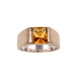 A citrine 'Torc' ring, by Cartier