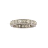 A diamond eternity ring