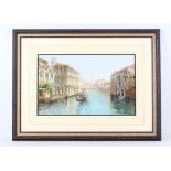 M. Gianni. 'Venice Canal'. Watercolour and gouache. Signed lower right. Mounted and framed.
