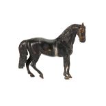A Vienna cold painted bronze horse by Bergman, bears impressed symbol and model no. 8125, horse: