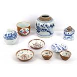 Collection of Chinese and Japanese blue and white and Famille Rose ceramics (7)