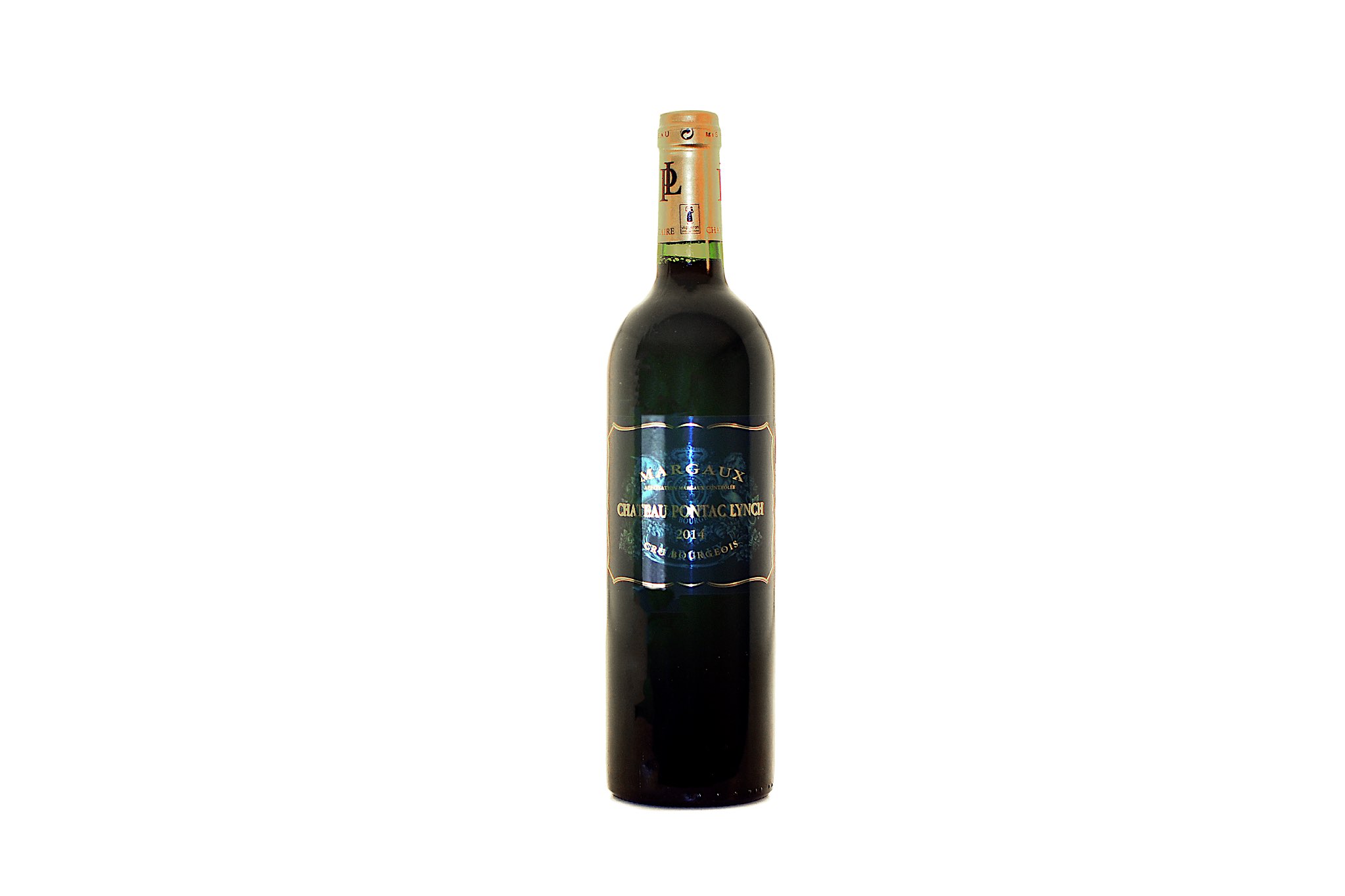 12 bottles Chateau Pontac-Lynch 2014 Margaux, cru bourgeois In original six-bottle wooden cases This