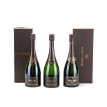 Krug Champagne 1990 In presentation carton (1) 1996 In presentation cartons (2) 2002 (2)