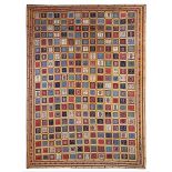 AN UNUSUAL SIGNED KASHKULI CARPET, SOUTH-WEST PERSIA approx: 16ft.10in. x 10ft.10in.(513cm. x
