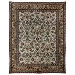 A TABRIZ CARPET, NORTH-WEST PERSIA approx: 12ft.8in. x 9ft.9in.(387cm. x 296cm.) The ivory field