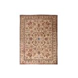 A FINE TABRIZ CARPET, NORTH-WEST PERSIA approx: 13ft.4in.x 9ft.9in.(406cm. x 296cm.) The light beige