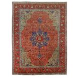 A TABRIZ CARPET, NORTH-WEST PERSIA approx: 12ft.10in. x 9ft.10in.(392cm. x 299cm.) A light