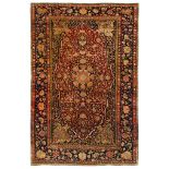 A VERY FINE MOCHTASHEM KASHAN RUG, CENTRAL PERSIA approx: 6ft.9in. x 4ft.5in.(206cm. x 135cm.) The