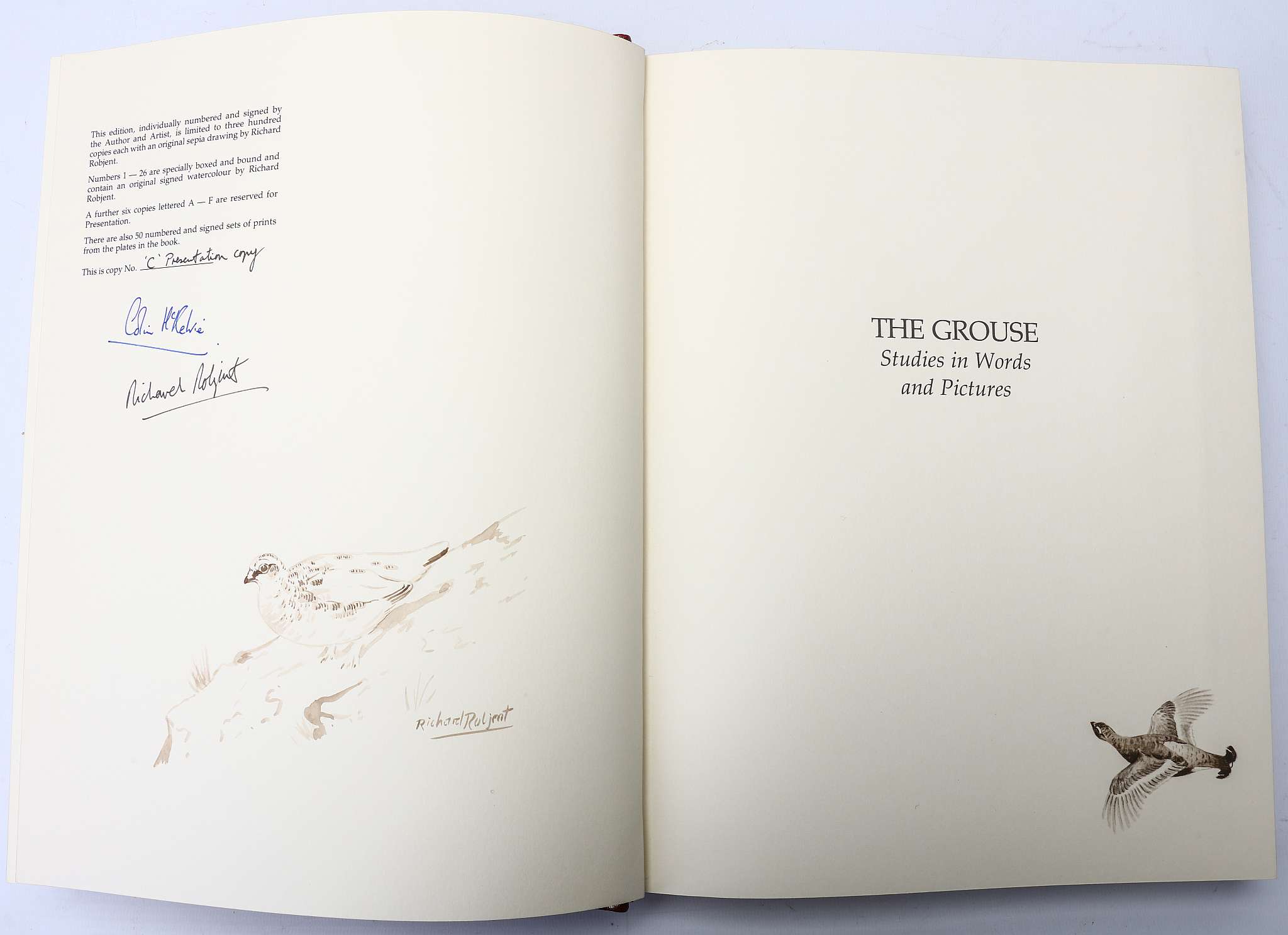 ROBJENT, Richard (b. 1937, illustrator) & Colin Laurie MCKELVIE. The Grouse. Studies in Words and - Image 6 of 7