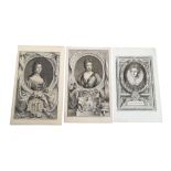 ENGLISH MONUMENTS. A large collection of copper engraved plates after George Vertue and James,