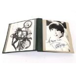 AUTOGRAPH ALBUM- An album of pasted in signatures belonging to the espionage author and journalist