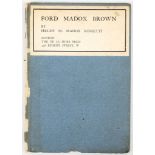 ROSSETTI, Helen M. Maddox. Ford Maddox Brown. [London]: Whitechapel Art Gallery, The De La More