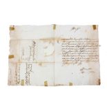 MEDICI FAMILY. Correspondence, 1622-1824. 12 manuscript letters from members of the Medici family,