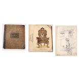 SCRAP BOOK- [c. 1810-60]. An album of engravings including “Sedes Bushiana”, (hand-coloured