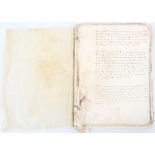 LOW COUNTRIES. MS. FRENCH. ARCHIVE [1535-82]. A legal archive-inventory of 44 double- sided leaves