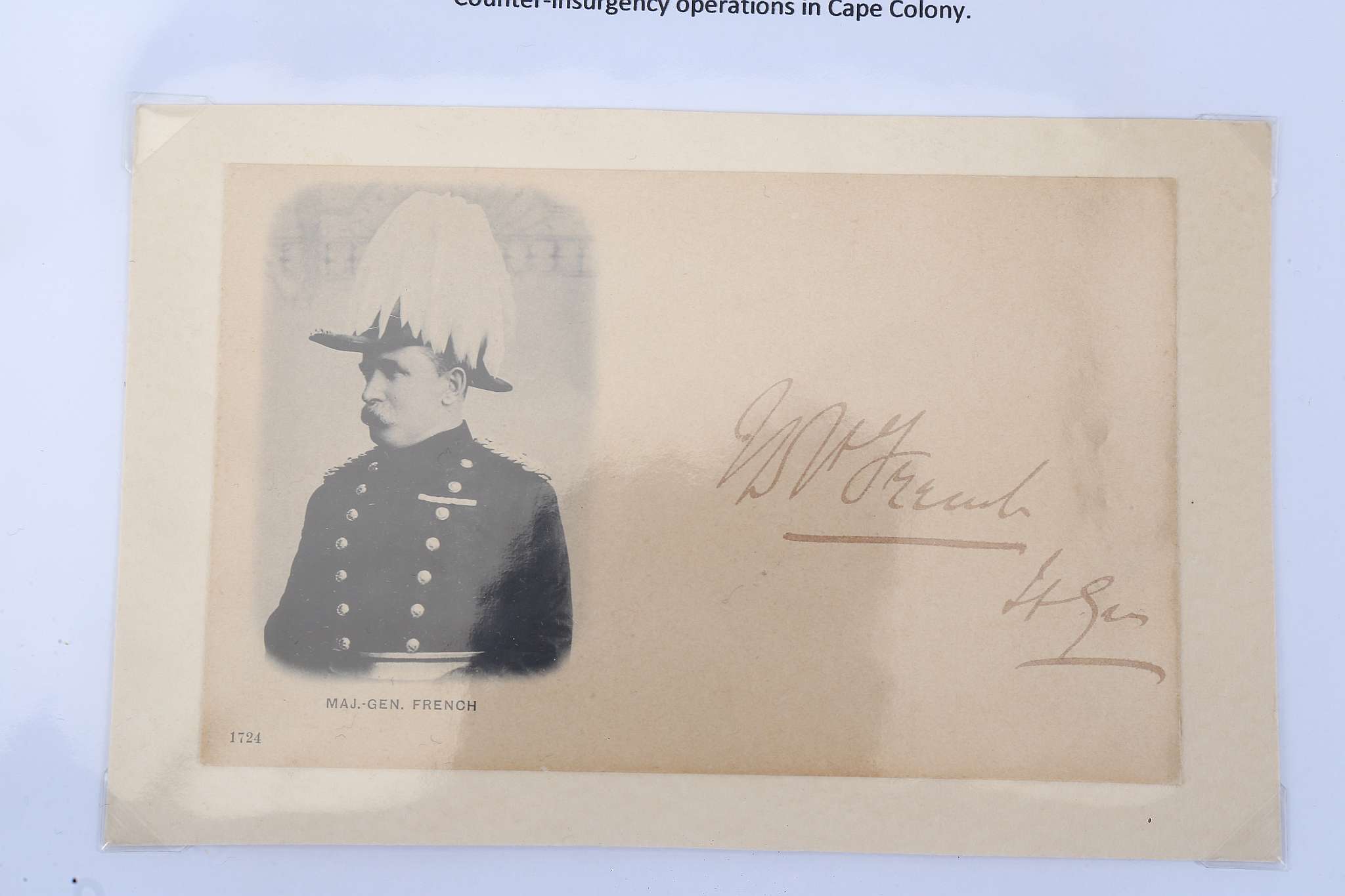 MILITARY AUTOGRAPHS. – Including: General Sir Charles Warren (1840-1927). SIGNED POSTCARD. Warren - Image 6 of 7