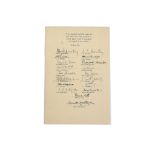 LITERARY SIGNATORIES. A printed title page and conjoined bibliographical limitation and signature