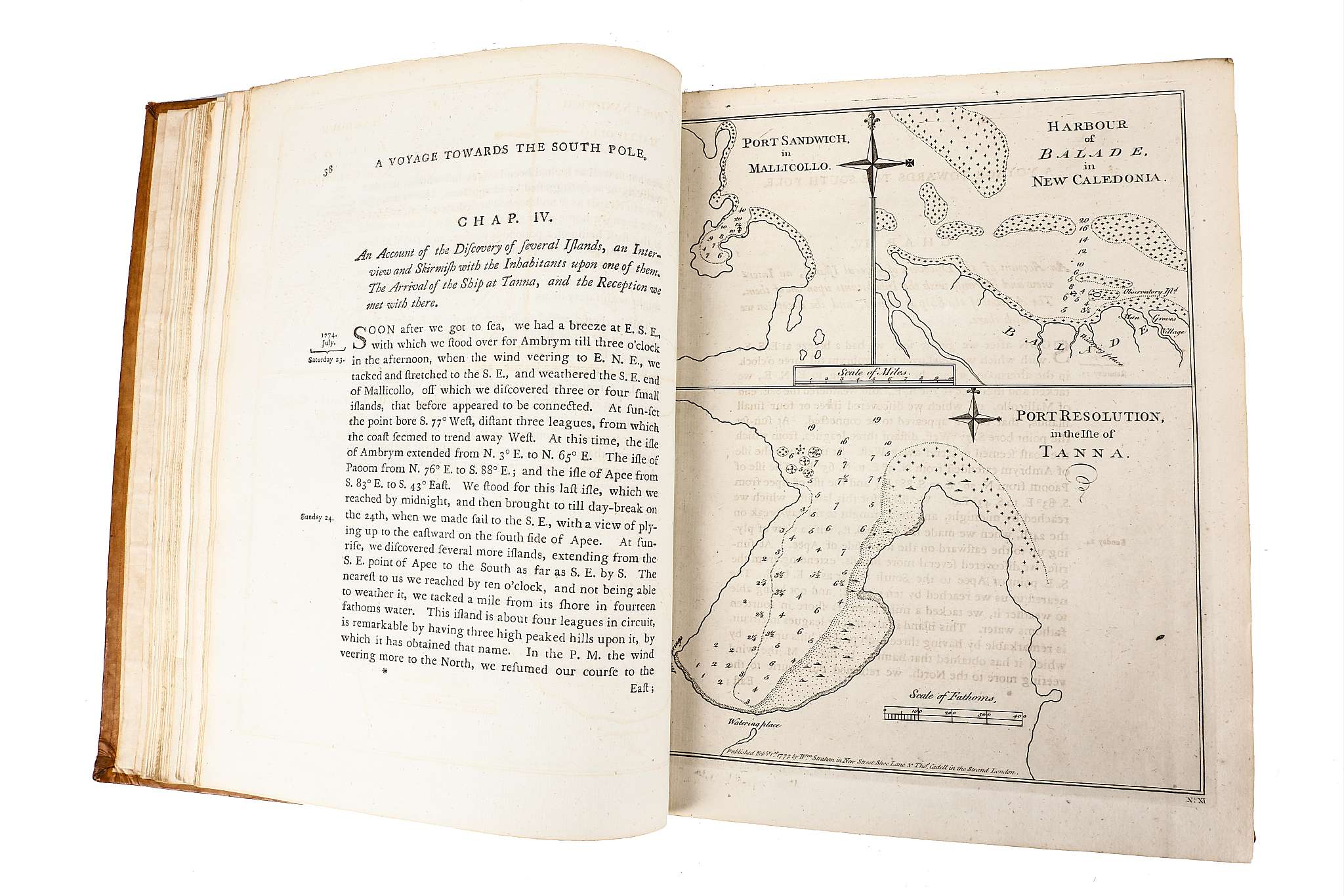 COOK, JAMES. 1728-1779. A Voyage towards the South Pole, and Round the World. Performed ... In the - Image 17 of 22