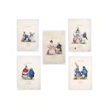 D.[UBUISSON], E.  Sketches of Character by E. D. The Mufflechops Family, No. 1-12. [London]: T.