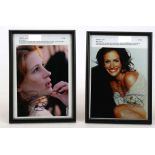 ROBERTS, Julia (1967-). 2 colour 10 x 8'' SIGNED photographs, framed and glazed. (2)