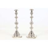 WITHDRAWN - A pair of hallmarked silver candlesticks stamped JZ London 1901. Repousse floral detail,