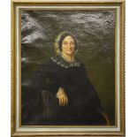 19th Century German school. Portrait of a lady. Oil on canvas. Framed. 100 x 80cm.