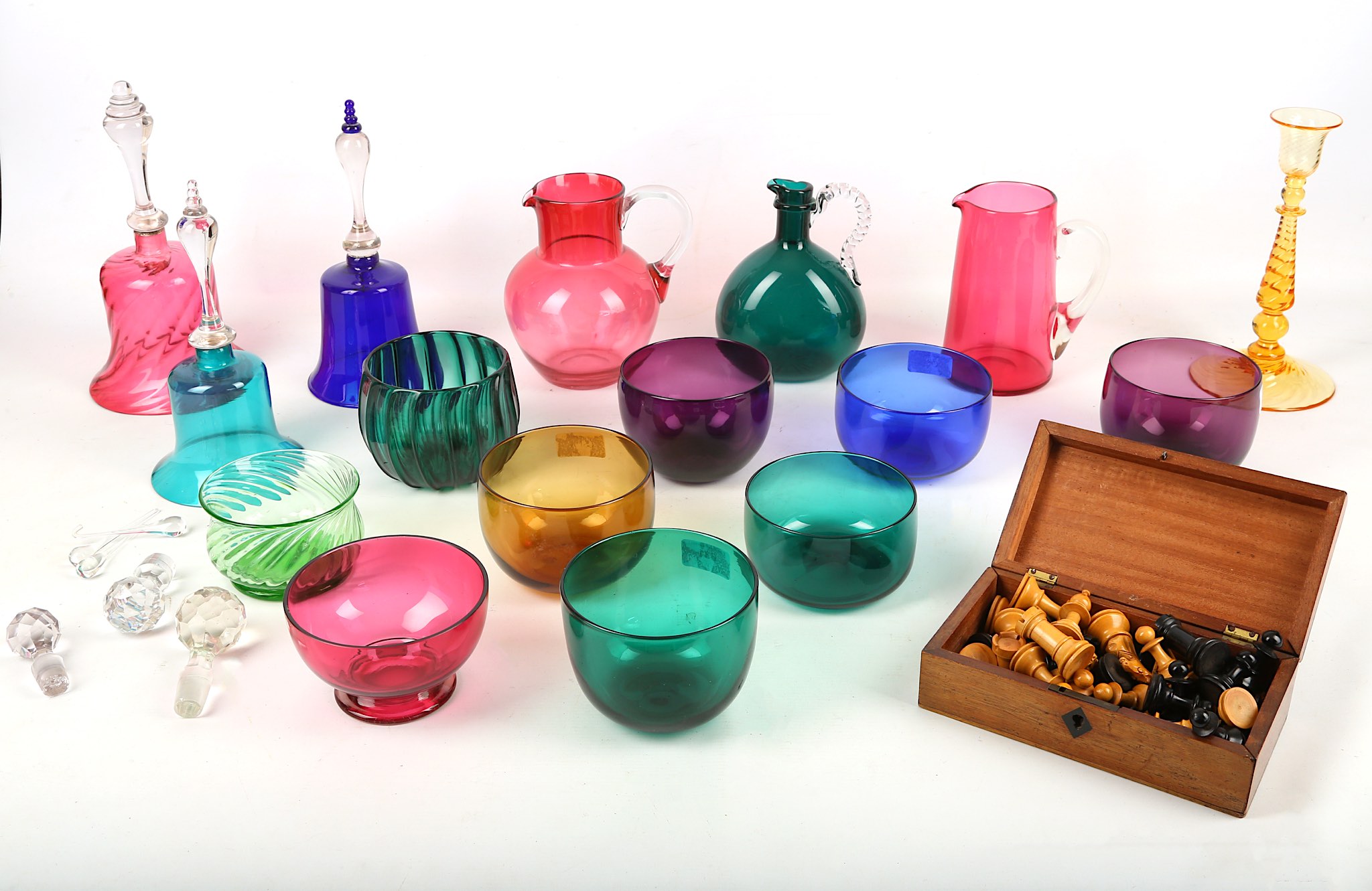 WITHDRAWN!!  A large collection of coloured glassware, late 19th Century and later, comprising - Image 2 of 2