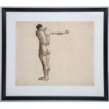 Erich Wolfsfeld, (German, 1884-1956), 'The Archer', circa 1910-1920, etching, figurative study of