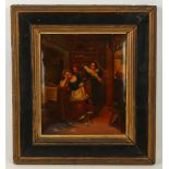 *** WITHDRAWN *** Mid 19th Century Continental school. Interior tavern scene. Chromolithograph on