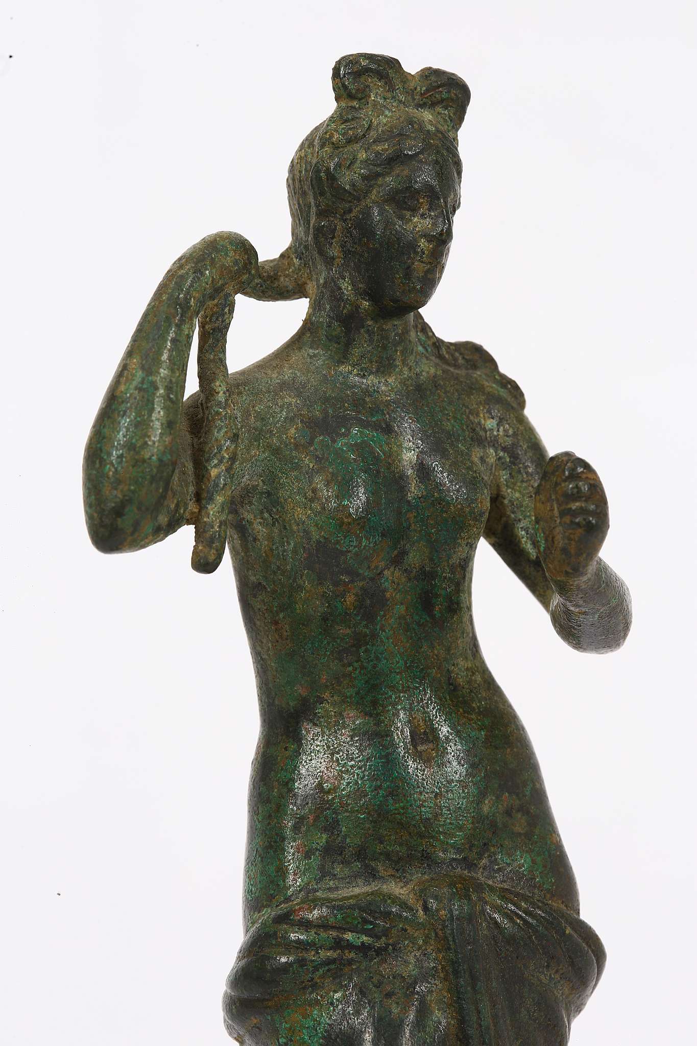 A ROMAN BRONZE APHRODITE Circa 1st - 2nd century A.D. "..there is nothing among the blessed gods - Image 5 of 6