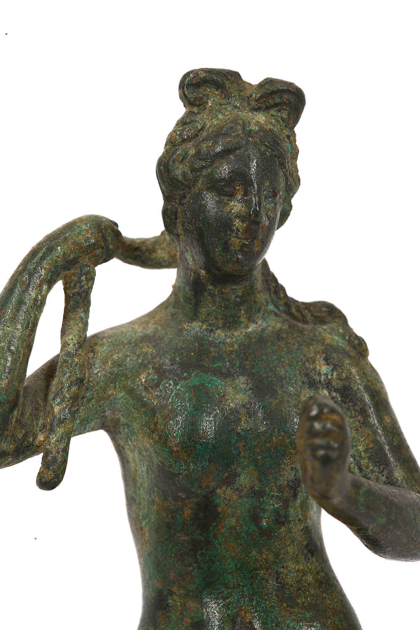 A ROMAN BRONZE APHRODITE Circa 1st - 2nd century A.D. "..there is nothing among the blessed gods - Image 2 of 6