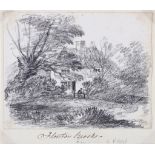 GEORGE FROST (1754-1821) Flowton Brook, Ipswich pencil inscribed in pen and ink on the mount 12.3
