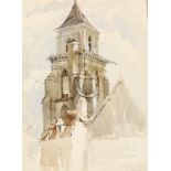 JOHN SCARLETT DAVIS (1804-circa 1845) The Tower of St Sever, Rouen inscribed l.r.: S. Sever Sept
