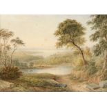 ATTRIBUTED TO ANTHONY VANDYKE COPLEY FIELDING P.O.W.S.  (1787-1855) An extensive landscape with a