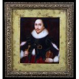 ENGLISH SCHOOL (19TH CENTURY) Portrait thought to be of William Shakespeare after the painting in