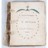 MS- ENGLISH. Selected pieces written by H. Denison [Leeds, 1813-1816]. (250 x 200 mm). Decorated