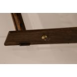 A 20th Century, oak 6 division gun rack, 91cm wide.