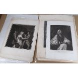 HOGARTH. A collection of 10 etchings by William Hogarth (1697-1764), including, amongst others,