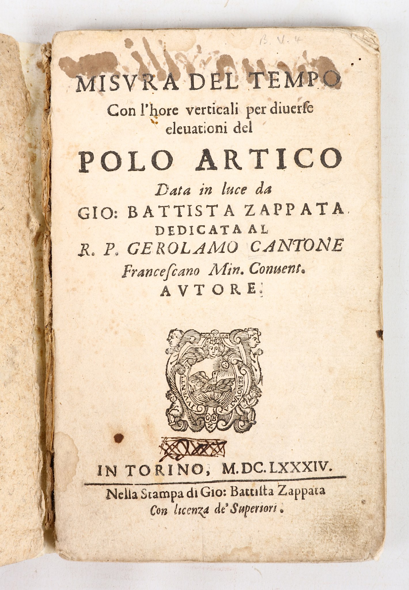 CANTONI, Girolamo (fl. 1660-84) & Giovanni Battista ZAPPATA [or ZAPATA] (b. 1520).  Misura del - Image 2 of 3
