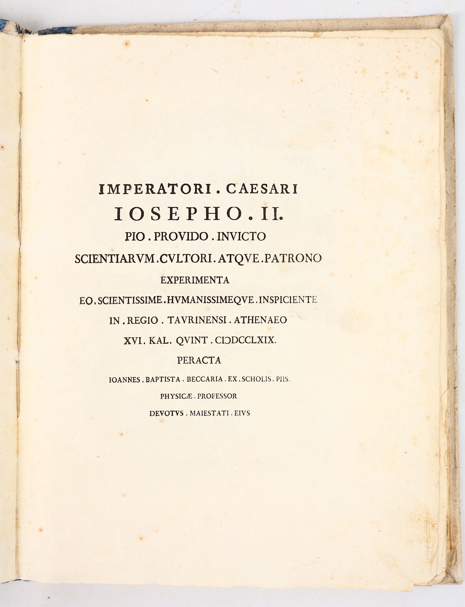 [BECCARIA, Giovanni Battista (1716-81)].  Experimenta, atque observationes, quibus electricitas - Image 3 of 5