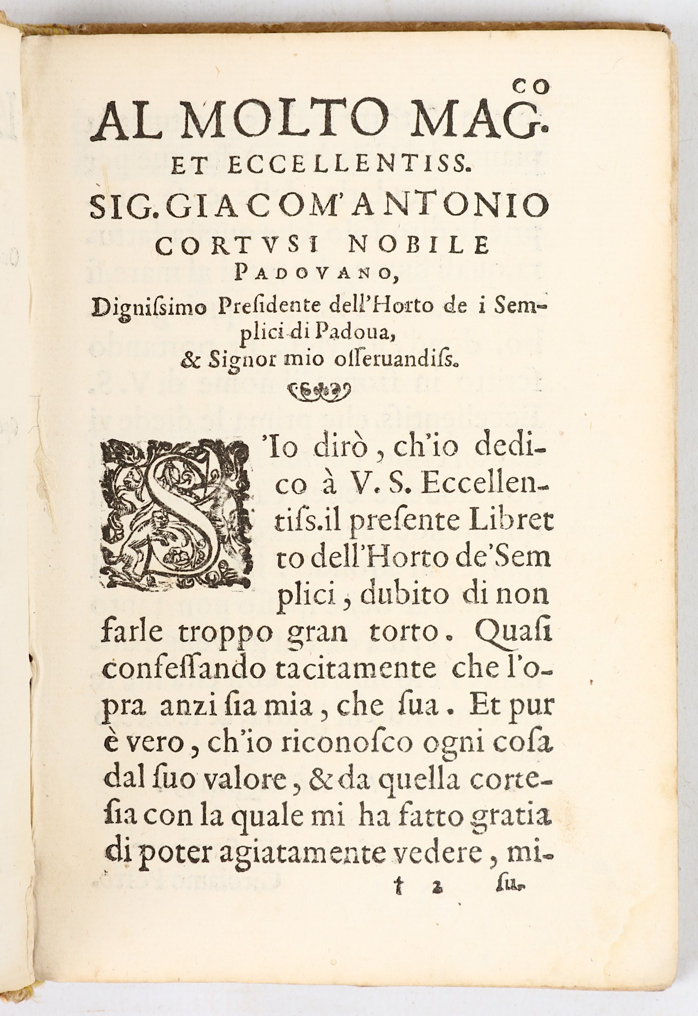 [CORTUSI, Giacomo Antonio (1513-1603)].  L’ Horto de I Semplici di Padova, Oue si vede - Image 4 of 7