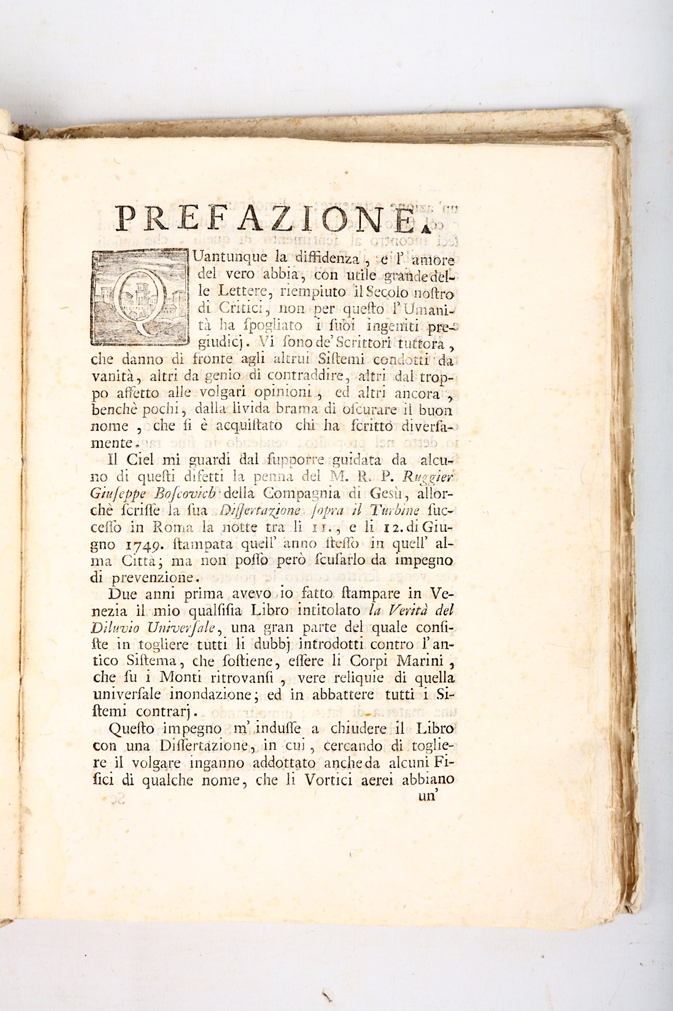 COSTANTINI, Giuseppe-Antonio (1692-1772).  Il Vortice Aereo, volgarmente detto Scione, o - Image 3 of 6